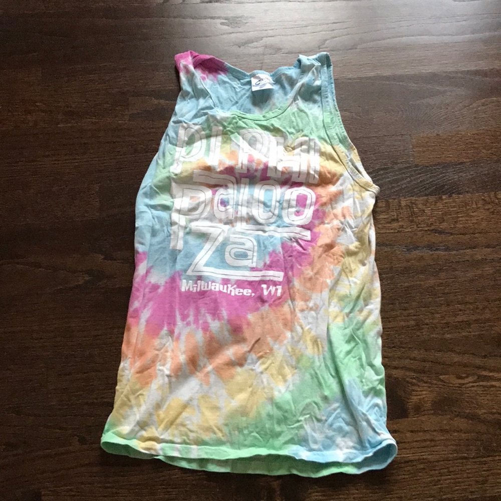 pi beta phi size small tie dye date party tank top